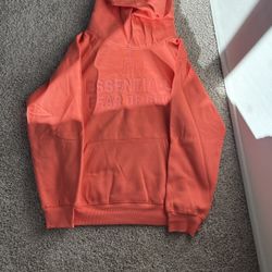 Essentials fear of god coral hoodie 