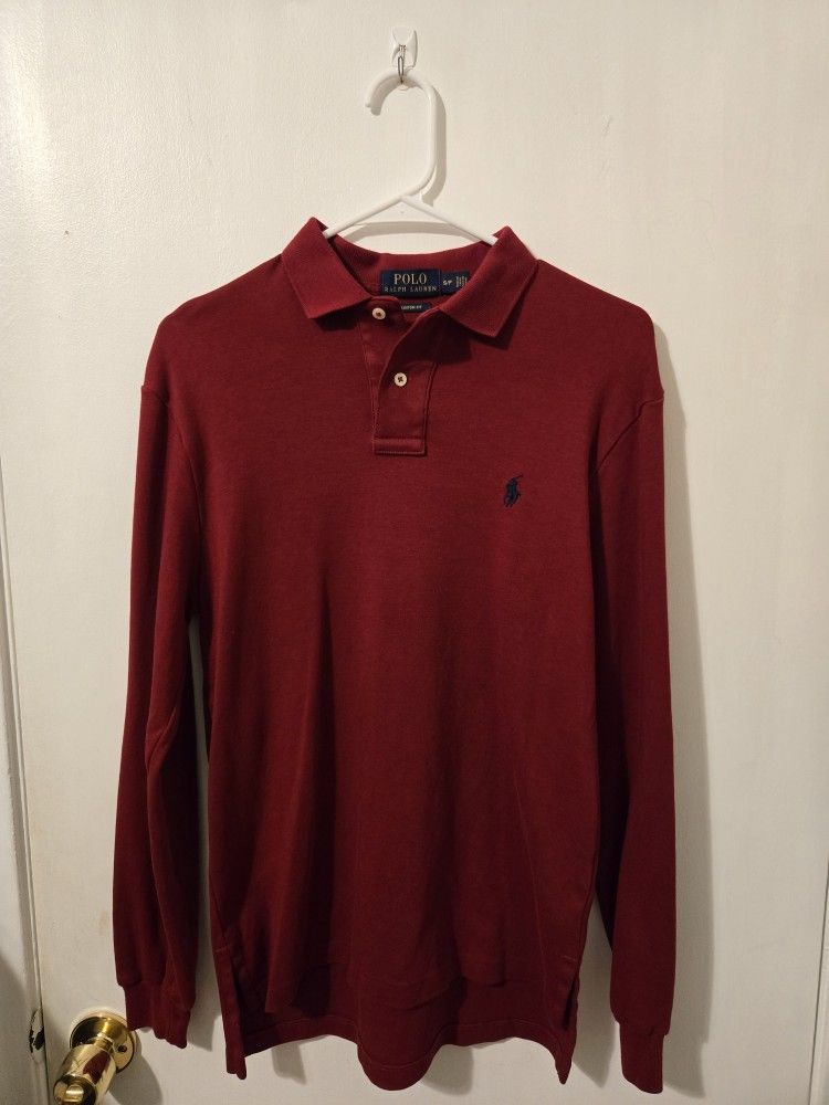 Ralph Lauren Polo Shirt Long Sleeve Size Small
