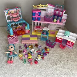 Shopkins Happy Places Shoppies Playset Doll Figure Food LOT 