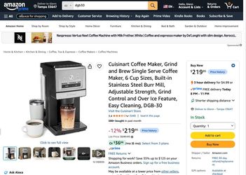Cuisinart DGB-30 Grind and Brew Coffee Maker