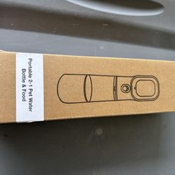 2 In 1 Pet Water Bottle And Food