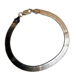 IBB Italy 925 Sterling Silver Herringbone Bracelet