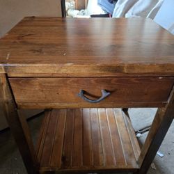 Solid Wood End Table Or Night Stand