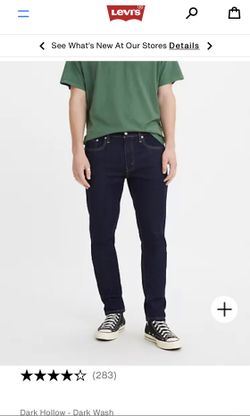 Levi ‘s 512 Mens Jeans 34X29 Washed Once