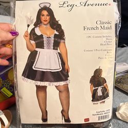 Leg Avenue Classic French Maid Costume 