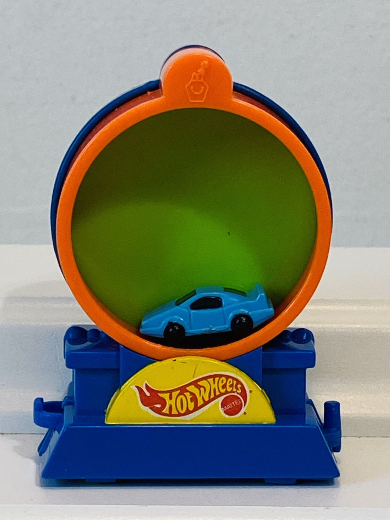 Hot Wheels Mattel Blue Car 1993 McDonald’s Loop Train 3.25” Toy/Cake Topper
