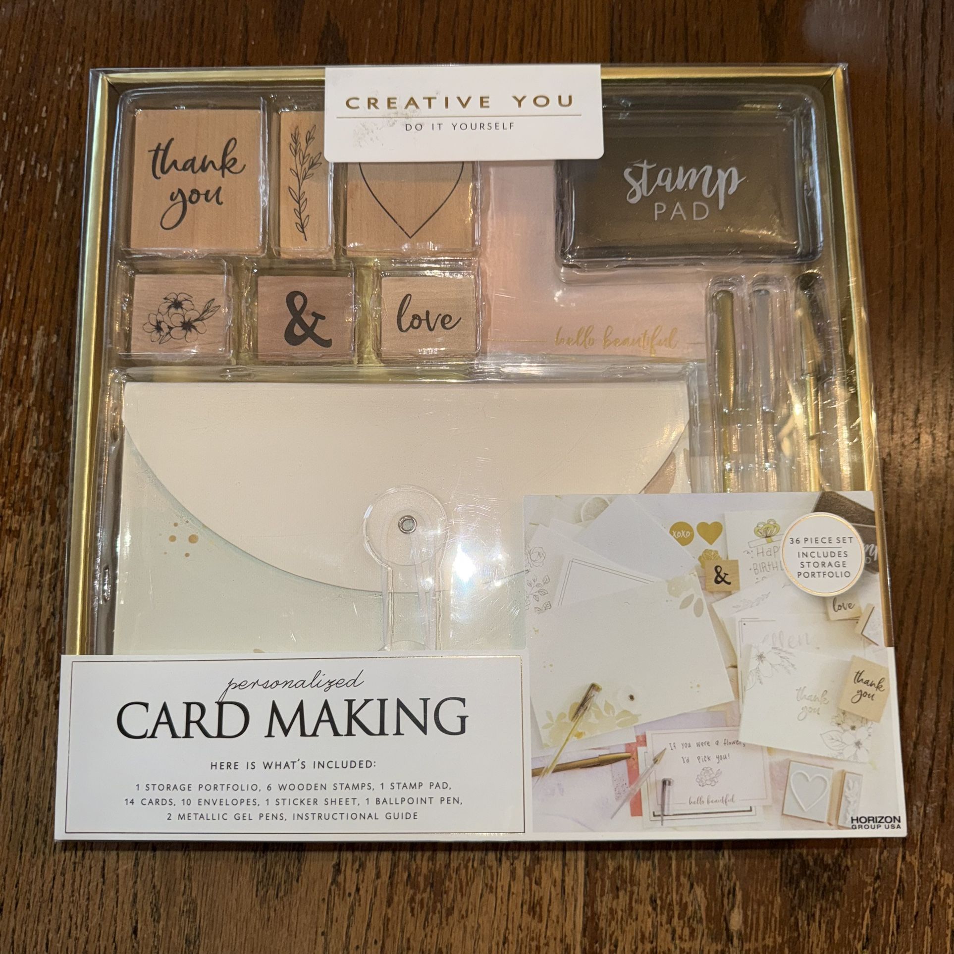 Creative You Card Making Kit Thank You Cards DIY Cards Stamps New In Box   The Creative You Card Making Kit is a new in box DIY kit perfect for creati
