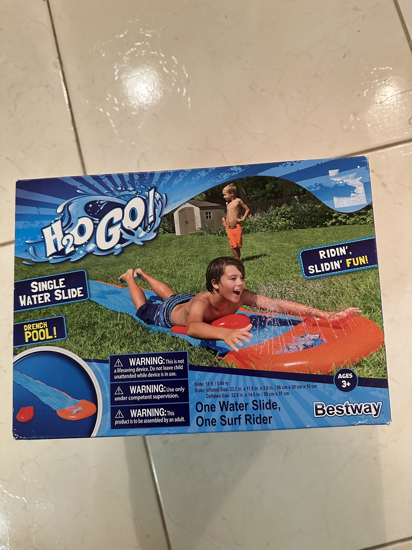 h2ogo SINGLE water slide