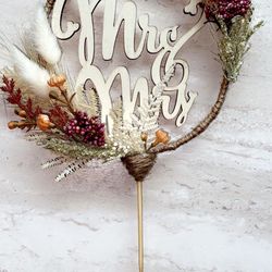 Boho Style Wedding Topper
