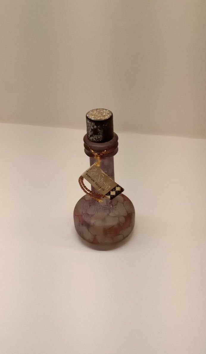 Vintage Bat Sheba Parfum Toilette Empty Bottle Tag Judith Muller Israel Exotic