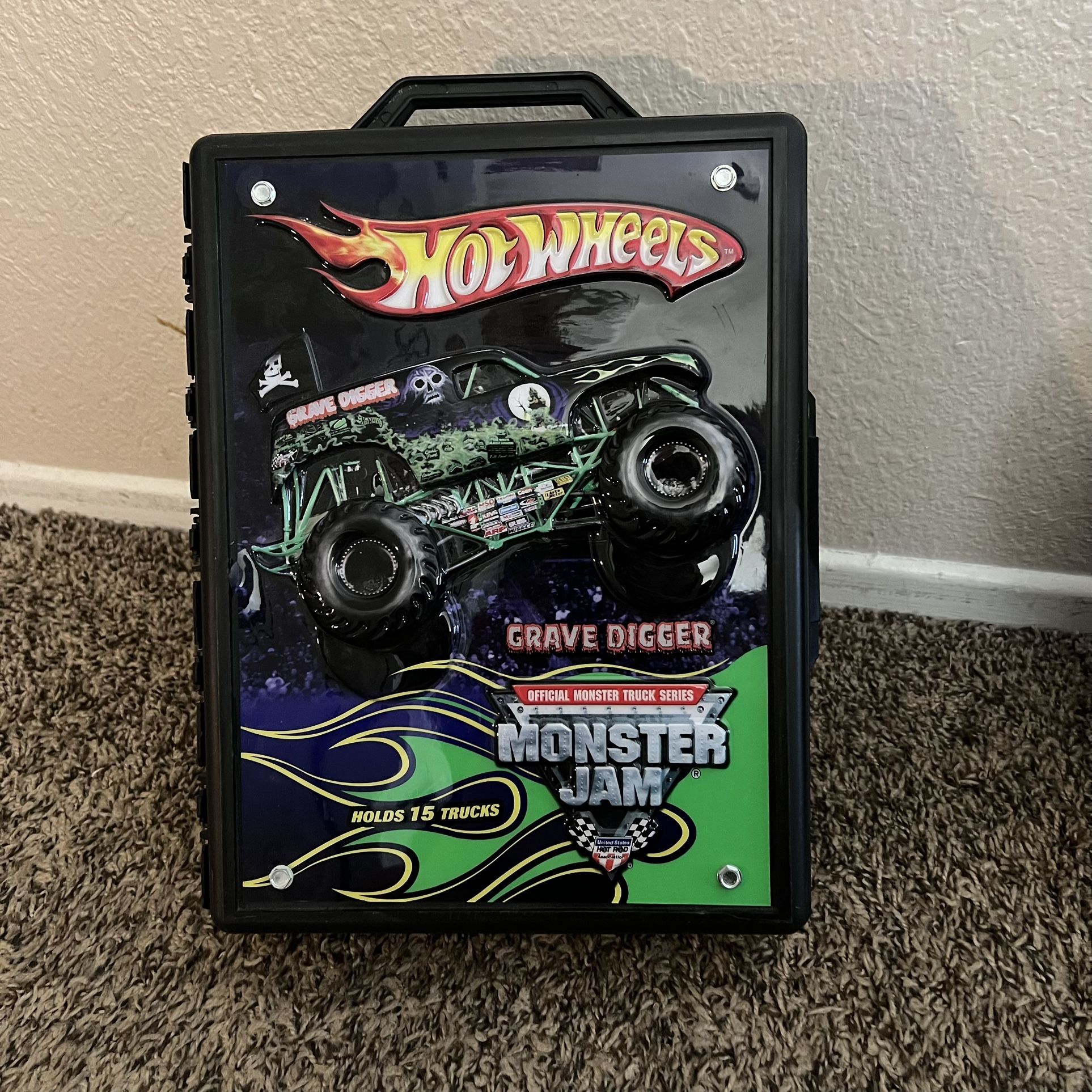 Monster Jam 15 truck carrying case