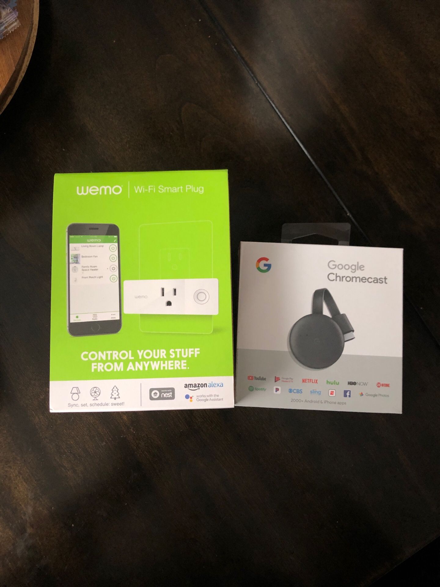 Google Chromecast and wemo