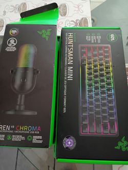 Pc gaming keyboard and microphone