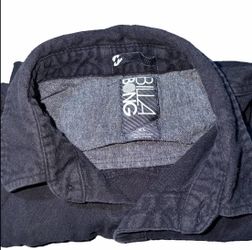 Billabong Shirt Mens XL Black Long Sleeve Heritage Cotton Heavyweight Shacket