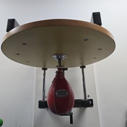Boxing Speed Bag With Platform Adjustable 