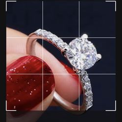 Wedding Ring Real Diamond Pass Diamond Tester Engagement Ring 