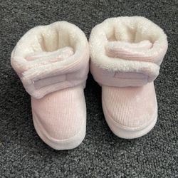 Pink Baby Boots Size 3
