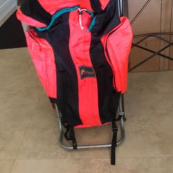 Old School Hiking Backpack With Aluminum Frame 