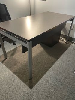 Complete Office Desk and File Cabinet Set