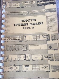 Walthers Model Railroad Car Prototype Lettering Diagrams, Book II, 1968