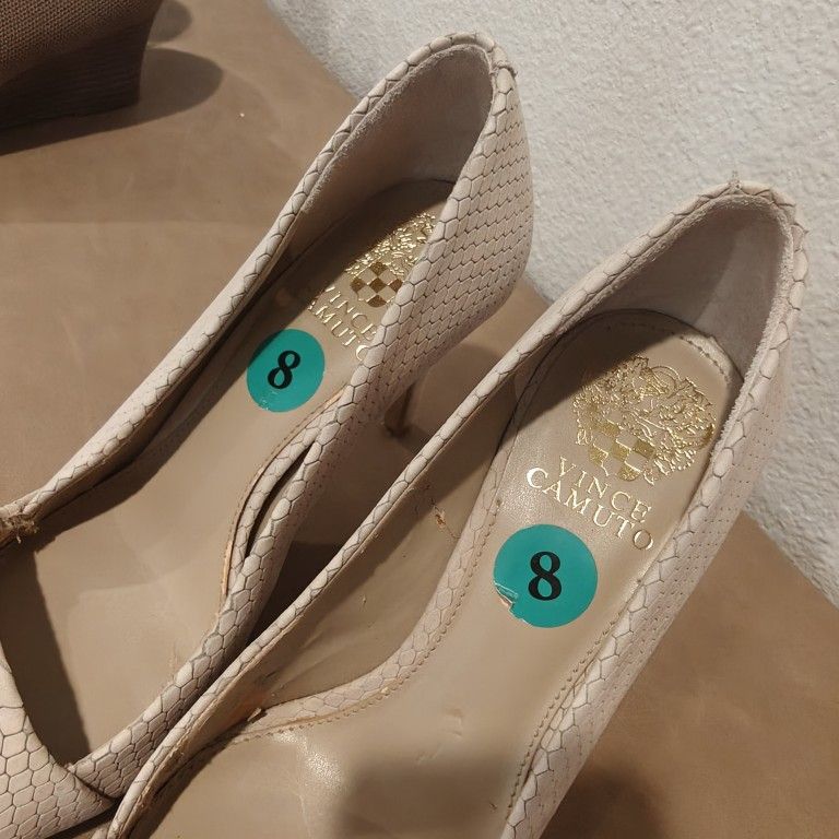 5 pairs Size 8 Women's Heels