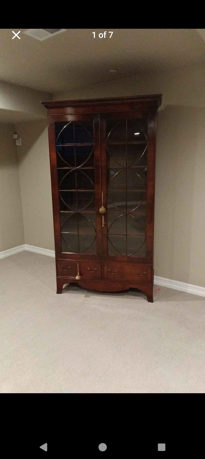 Hepplewhite China Cabinet/Bookcase