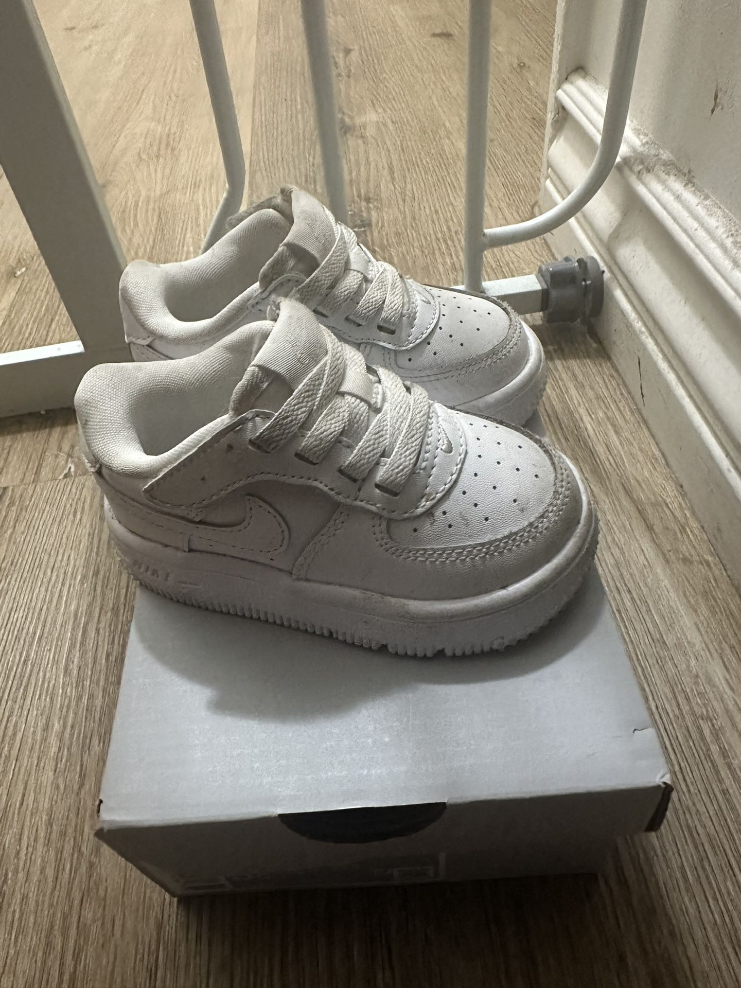 Kids White Nike Air Force