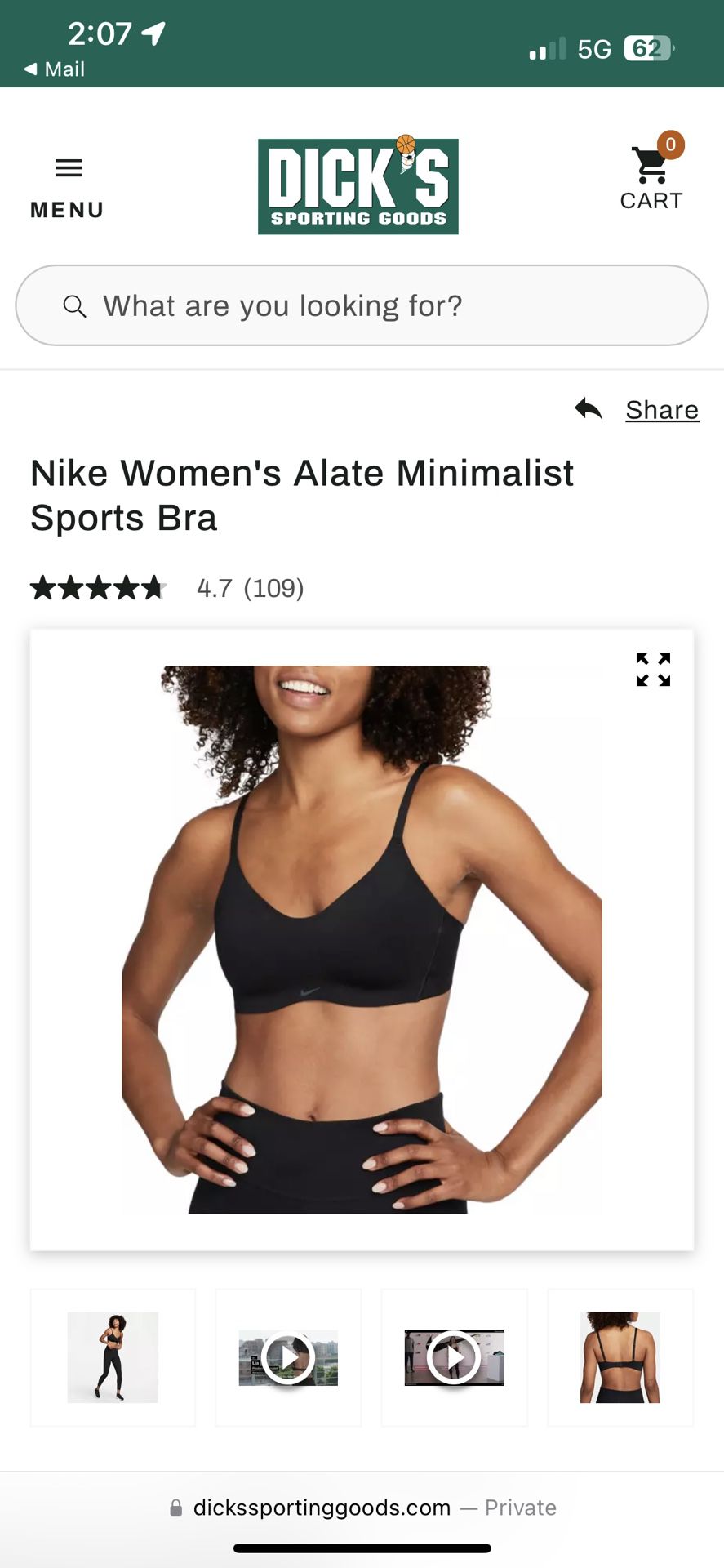 Nike Alate Minimalist Women's Light-support Padded Sports Bra for Sale in  San Diego, CA - OfferUp