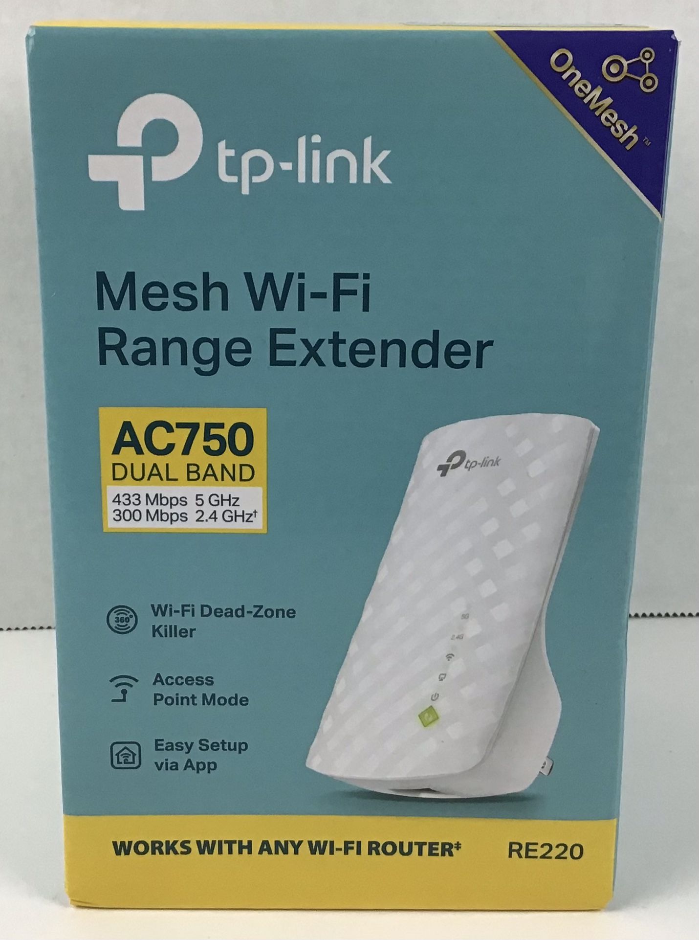 TP-Link WiFi Extender with Ethernet Port Dual Band 5GHz/2.4GHz Up to 44% More Bandwidth than Single Band Covers Up to 1200 Sq.ft and 30 Devices
