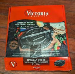 Victoria 8" cast iron tortilla press roti Maker tortilladora