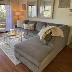 Modern So Comfort Medium Size Light Colored Sectional | Sofa | Couch | Living Room Set ☀️ Color Options💥 Brand New ✅ Financing & Delivery Available 