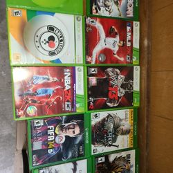 X-Box 360 and Xbox one games $5 each