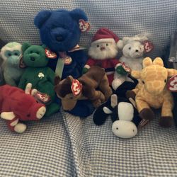 Lot Of 9 Beanie Babies 