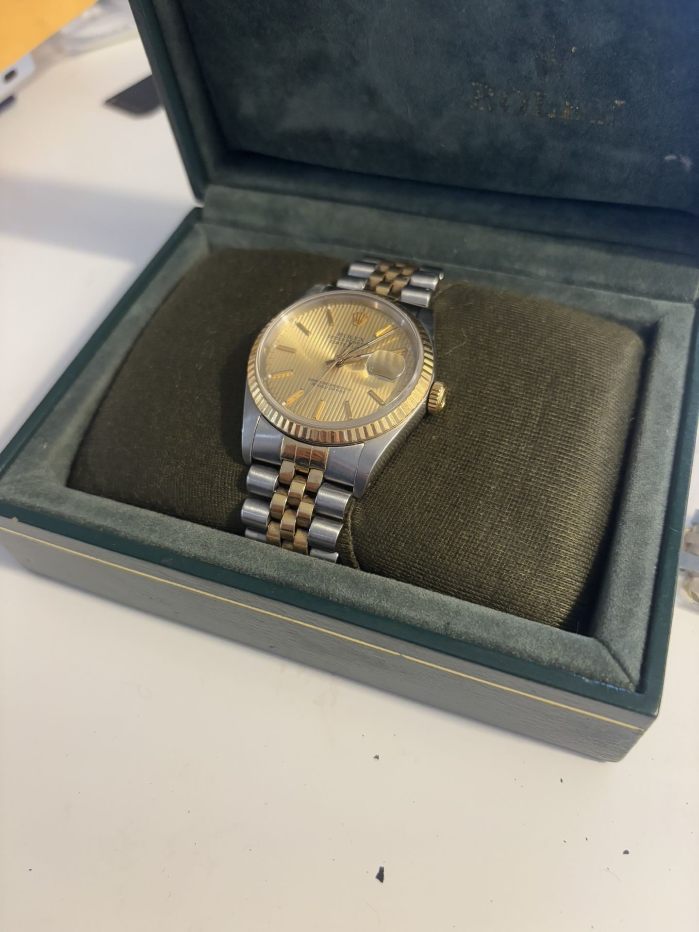 Rolex datejust 16233 Tapestry dial