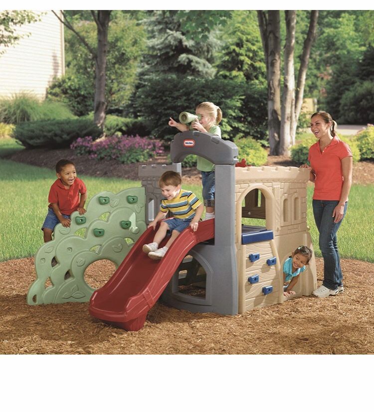 Gym slide rock climber The Little Tikes Rock Climber & Slide has both adventure and versatility to bring the perfect for any fun play time