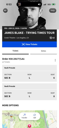 James Blake Tickets