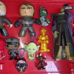 Star wars Collectibles Figures Lot Vintage SOTE Funko More