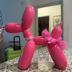 Balloon Dog Ceramic Figure