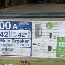 Square D QO 200 -Amp 42 -Space Main Breaker Electrical panel
