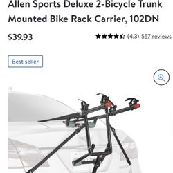 Allen 2-bike, Bike Rack