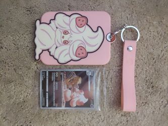 Pokemon key chain with matching card