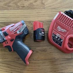Milwaukee M12 Fuel Hammer Drill , Battery And Charger Kit NEW