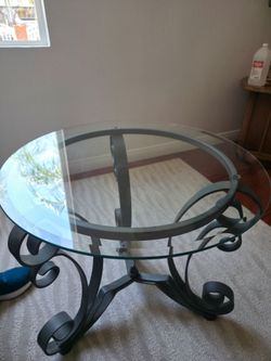 Small glass table