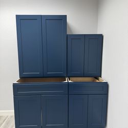 Blue Shaker Cabinets • Info In Description 