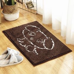 Medium Brown - Chenille Ultra Absorbent Microfiber Dog Doormat