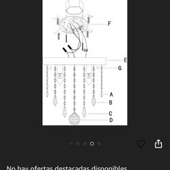 Lámpara De Cristal Redonda 