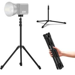 6.23ft Adjustable Aluminum Light Tripod with 1/4'' Screw,