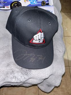 NASCAR Craftsman Truck Series Winner Layne Riggs #34 Signed Hat Navy 250
