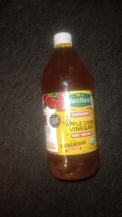 White vinegar and apple cider vinegar never opened