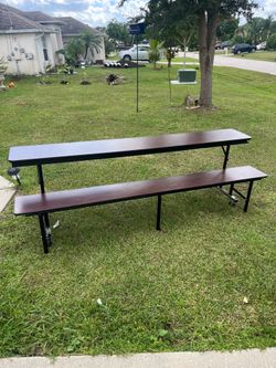 Commercial  cafeteria  Table with wheels !